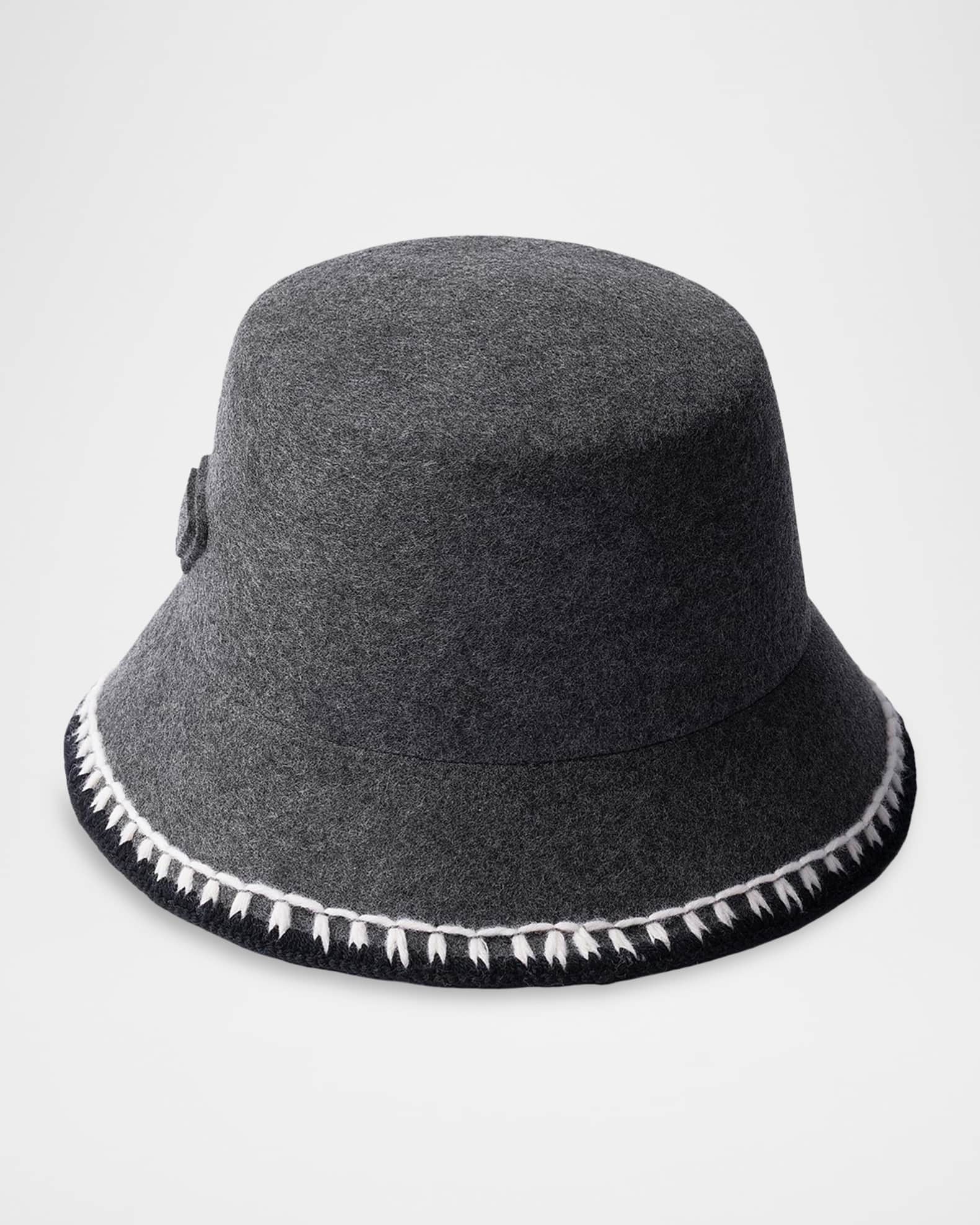Prada Wool Felt Bucket Hat | Neiman Marcus