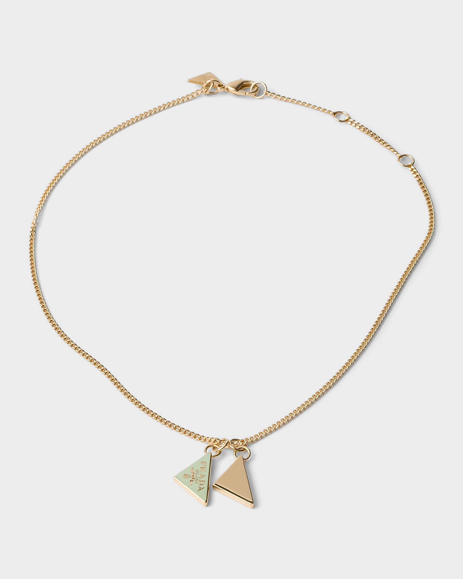 Prada Enameled Metal Necklace | Neiman Marcus