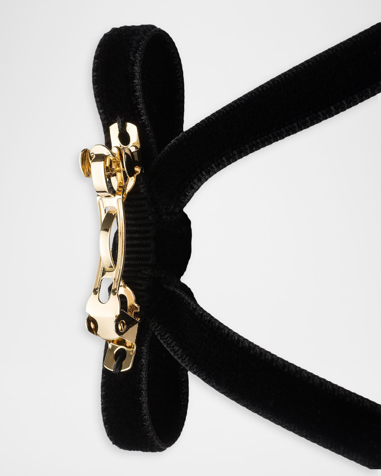 Prada Velvet Bow Hair Clips, Set of 2 | Neiman Marcus