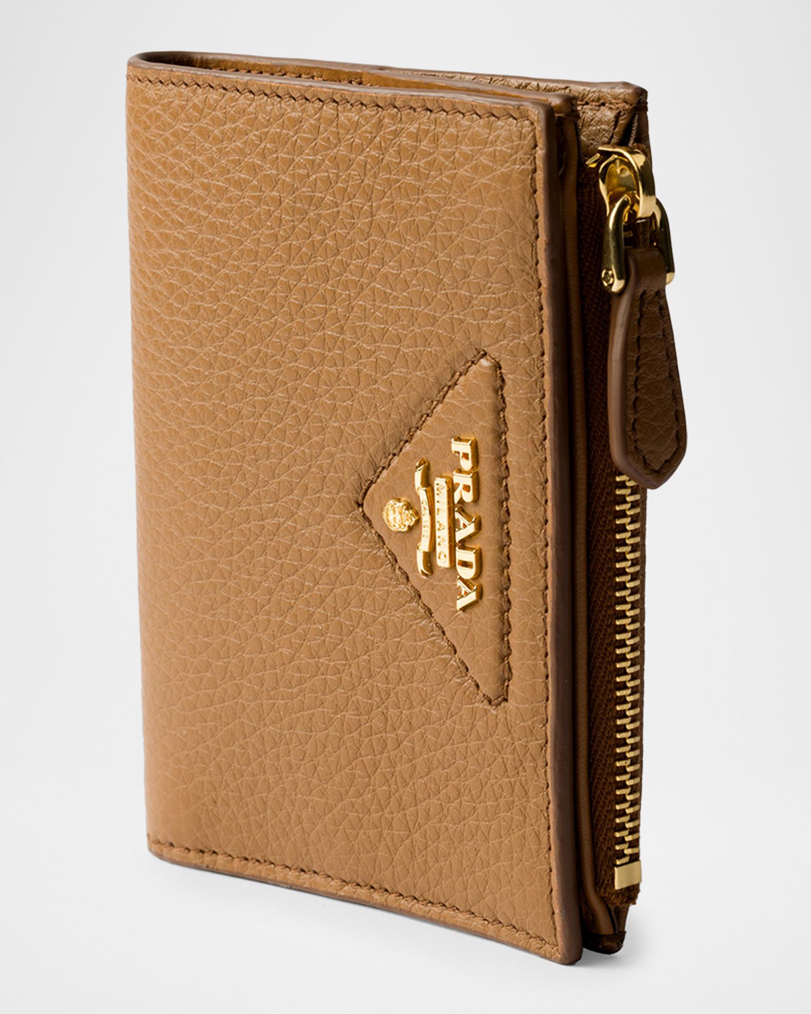 Prada Small Leather Wallet | Neiman Marcus