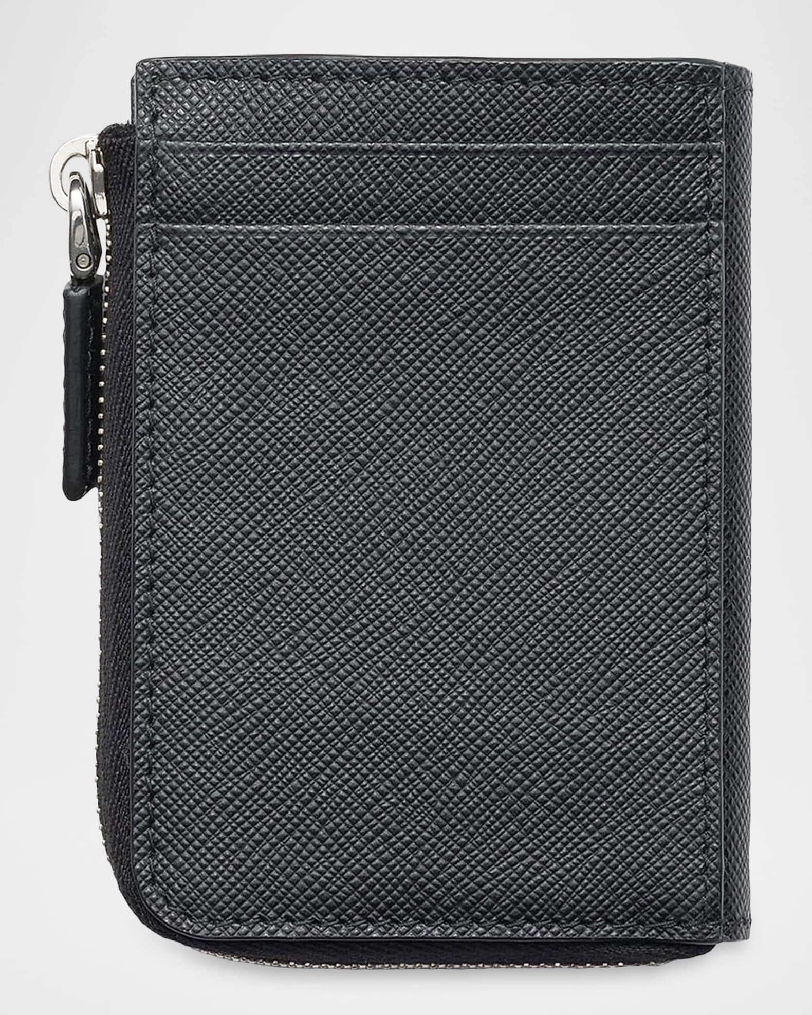 Prada Men's Saffiano Leather Card Holder | Neiman Marcus