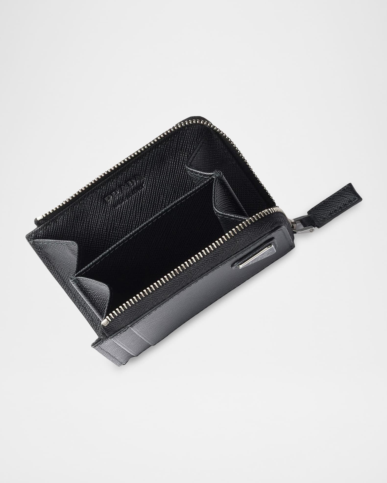 Prada Men's Saffiano Leather Card Holder | Neiman Marcus