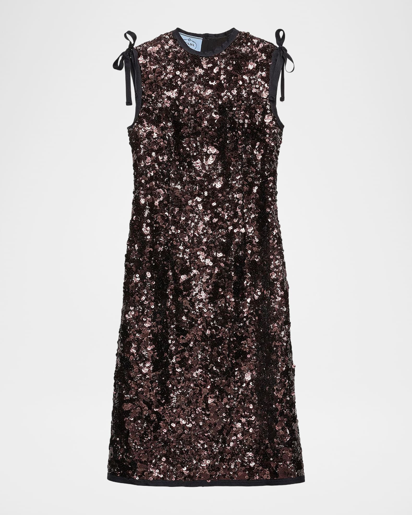 prada cocktail dress Prada Sundress Smocked Tiered Maxi Dress