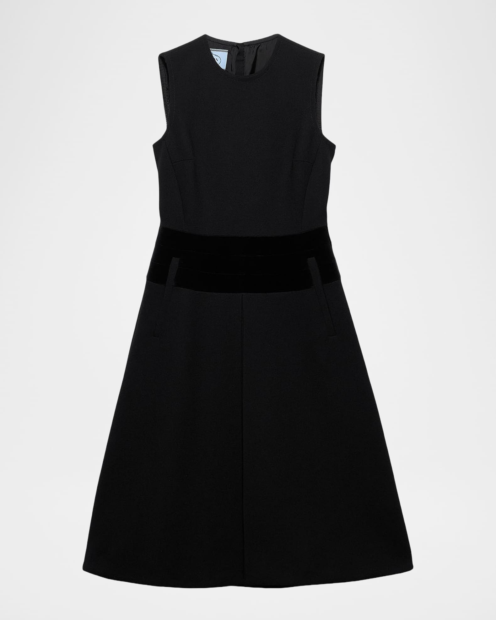 navy blue dress for baby girl Prada Italy. Black Silk Sleeveless Full Length A Line Maxi Dress