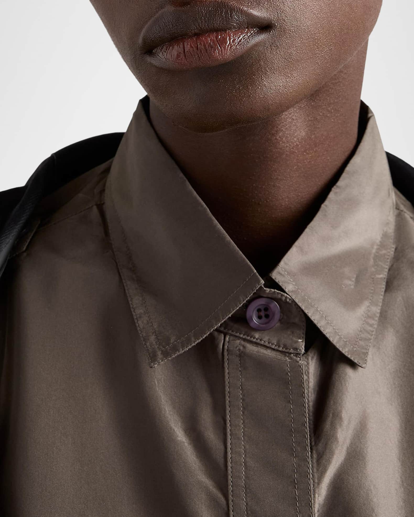 PRADA　シルクシャツ　ブラックグラデーション PRADA シルクシャツ ブラックグラデーション シルク トップス PRADA