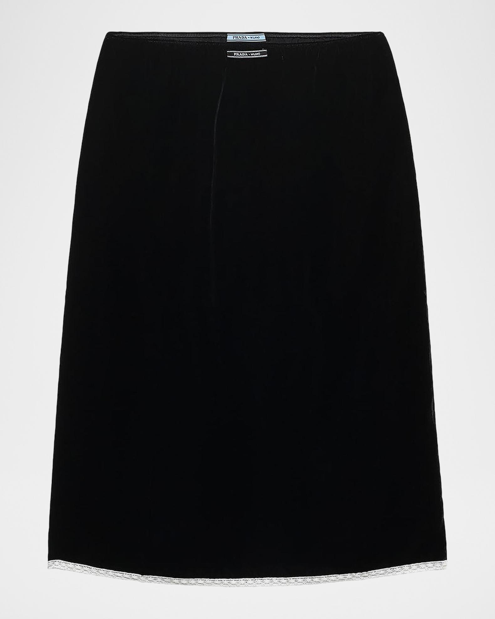 Prada Velvet Pencil Skirt | Neiman Marcus