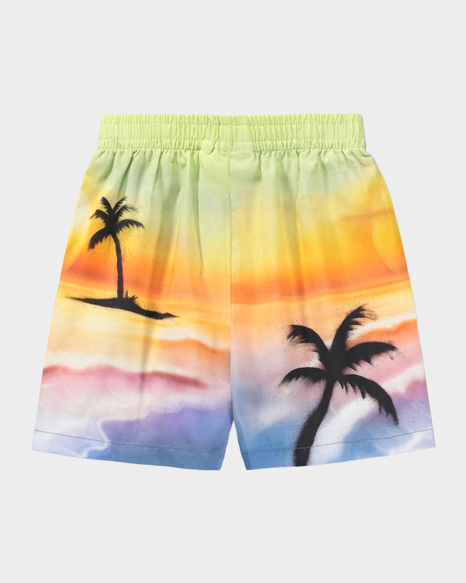 Molo Boy's Solar Palm Tree Shorts, Size 12M-2 | Neiman Marcus