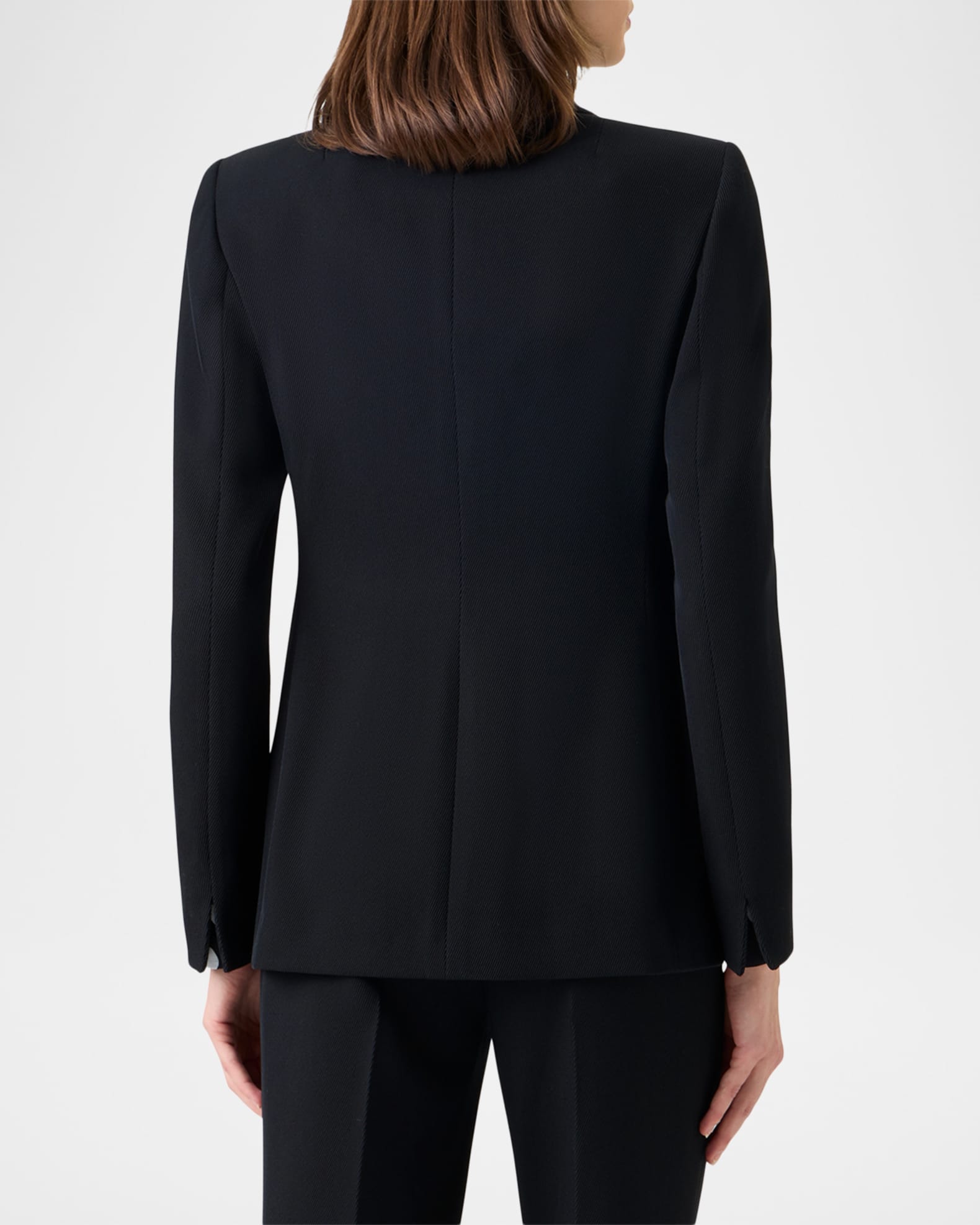 Akris punto Cap-Sleeve Belted Cotton Poplin Pleated Midi