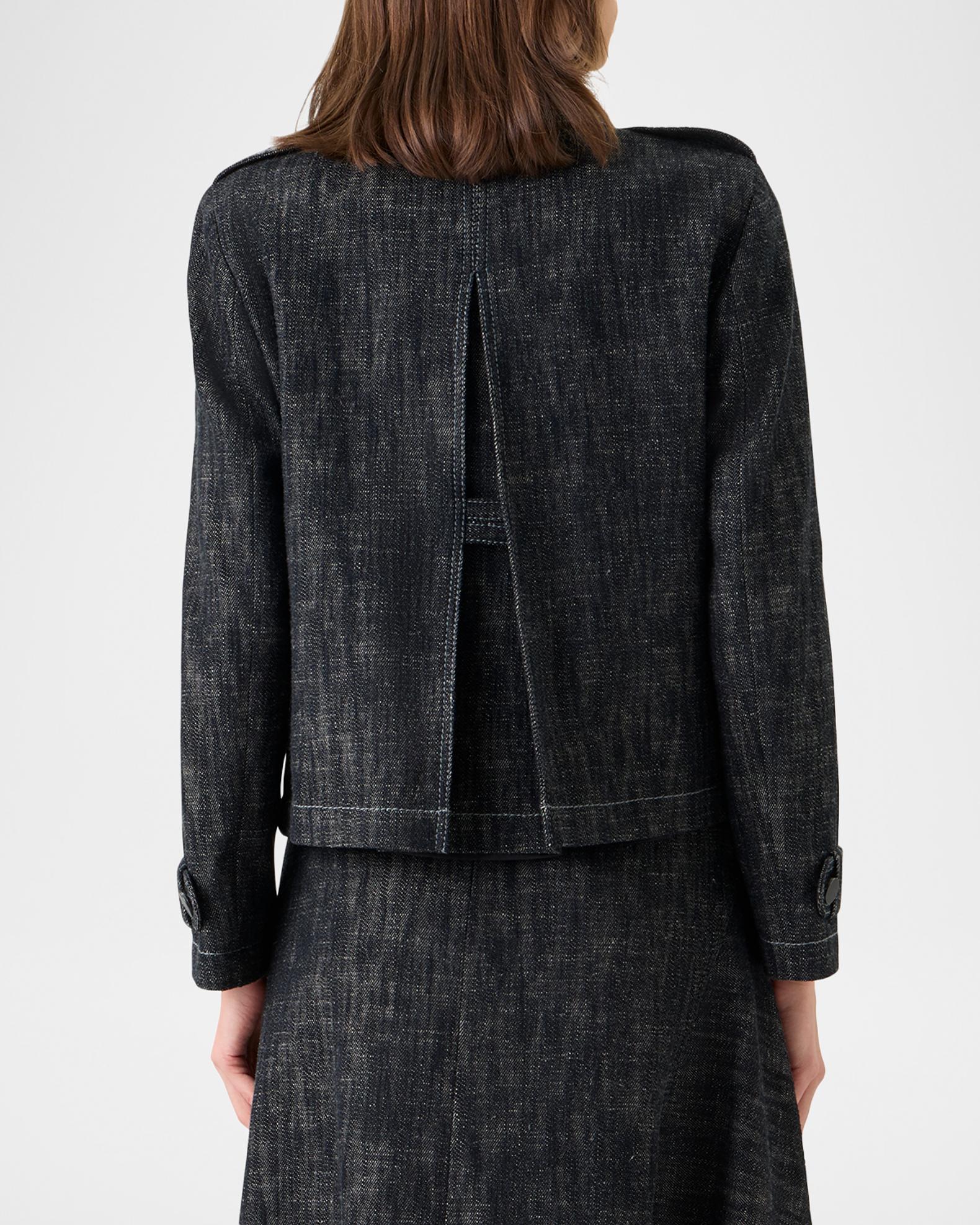 Akris punto Heavyweight Cotton Denim Jacket | Neiman Marcus