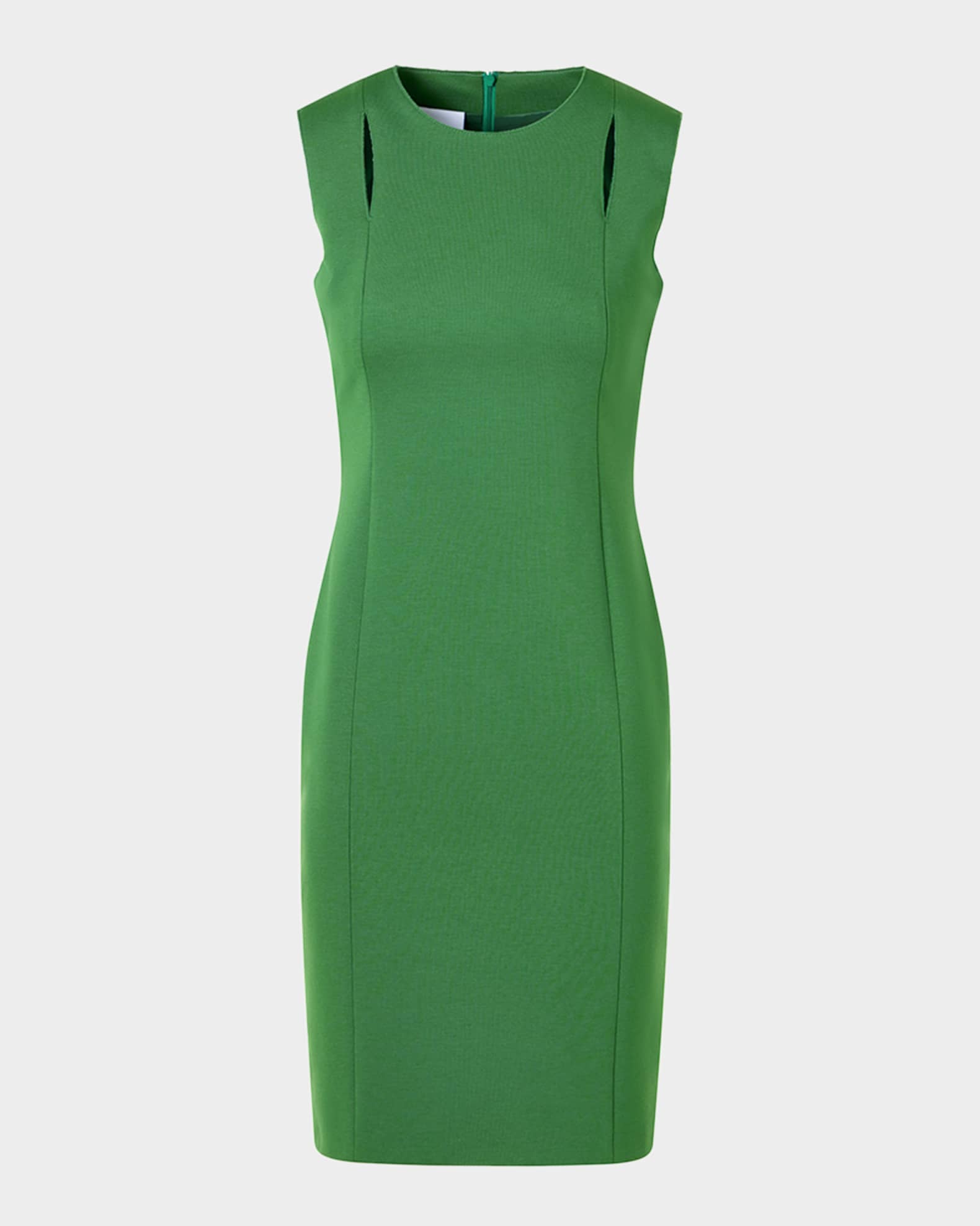 Akris punto Sleeveless Chest-Cutout Viscose Jersey Pencil Dress