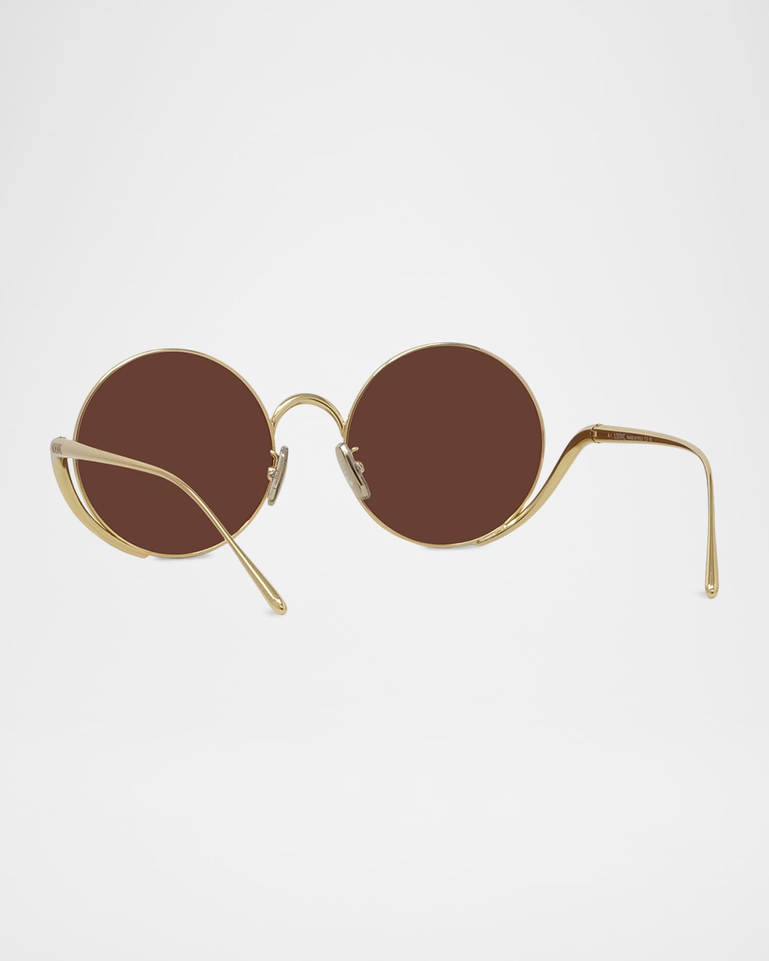Loewe Island 50mm Metal Rimless Round Sunglasses | Neiman Marcus