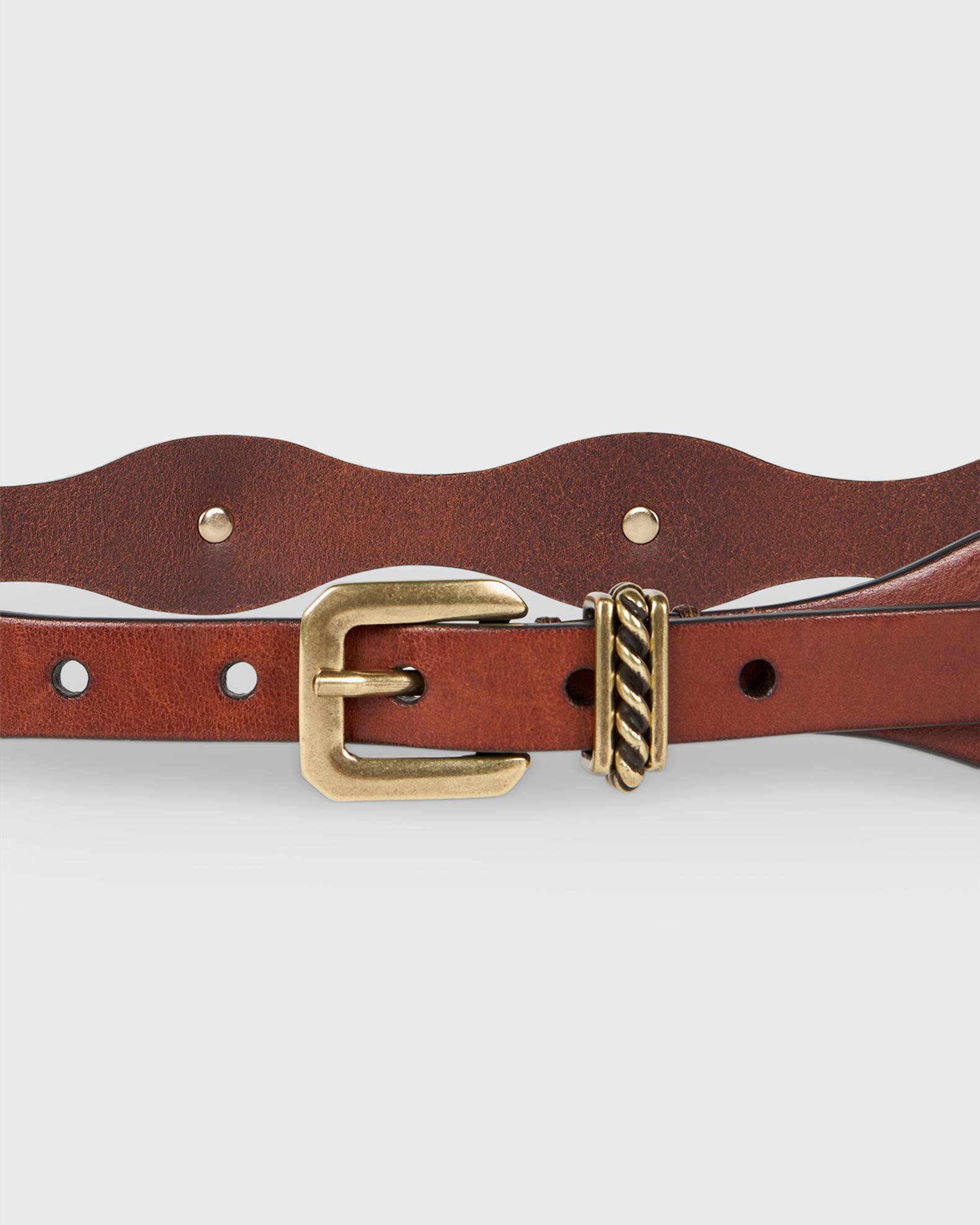 Etro Leather Belt with Jewel Studs | Neiman Marcus display picture 3