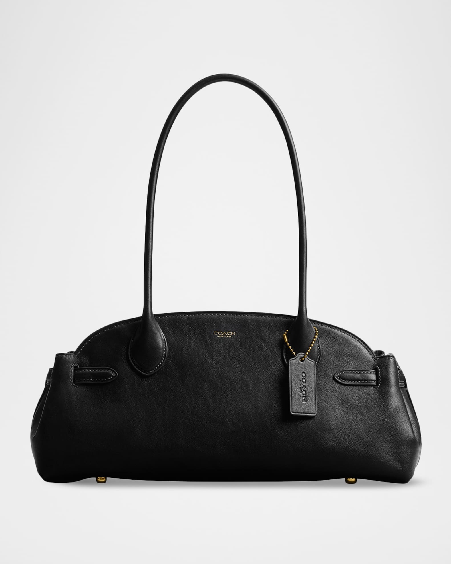 COACH Empire State Building バッグ Coach Empire Glazed Leather East-West Carryall Shoulder Bag