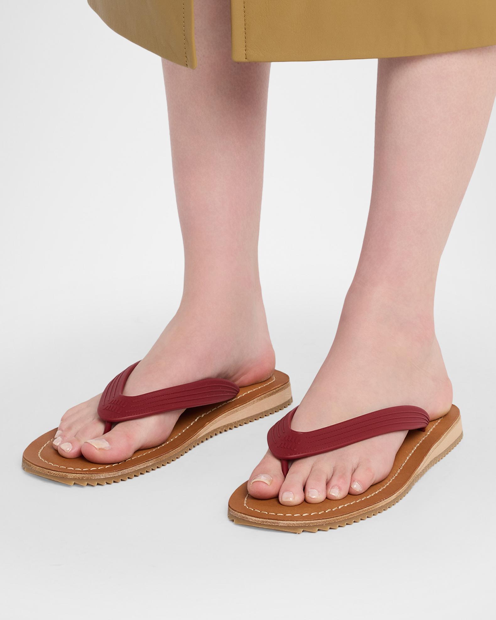 Miu Miu Logo Flat Thong Sandals | Neiman Marcus