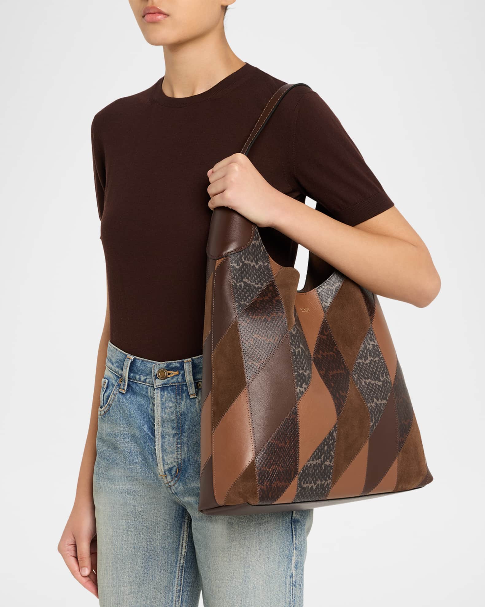 ショルダーバッグ COACH patchwork signature hand bag Coach Patchwork Shoulder Bag | Neiman Marcus