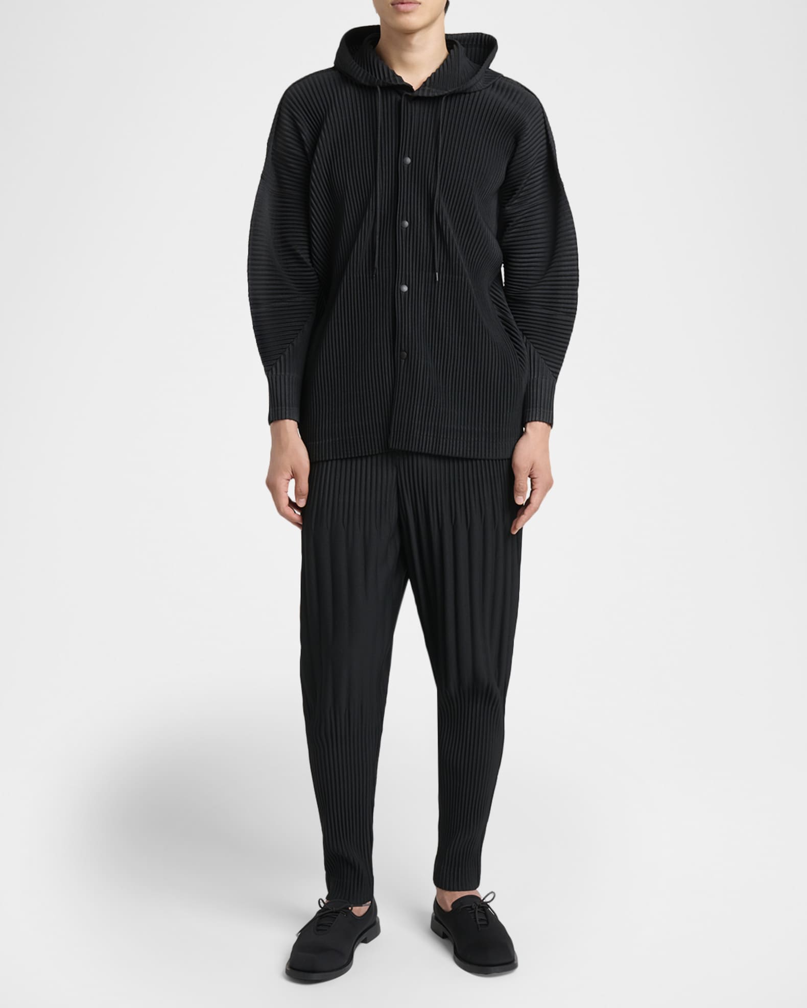 Homme Plisse Issey Miyake Men's Monthly Colors Pleated Snap-Front