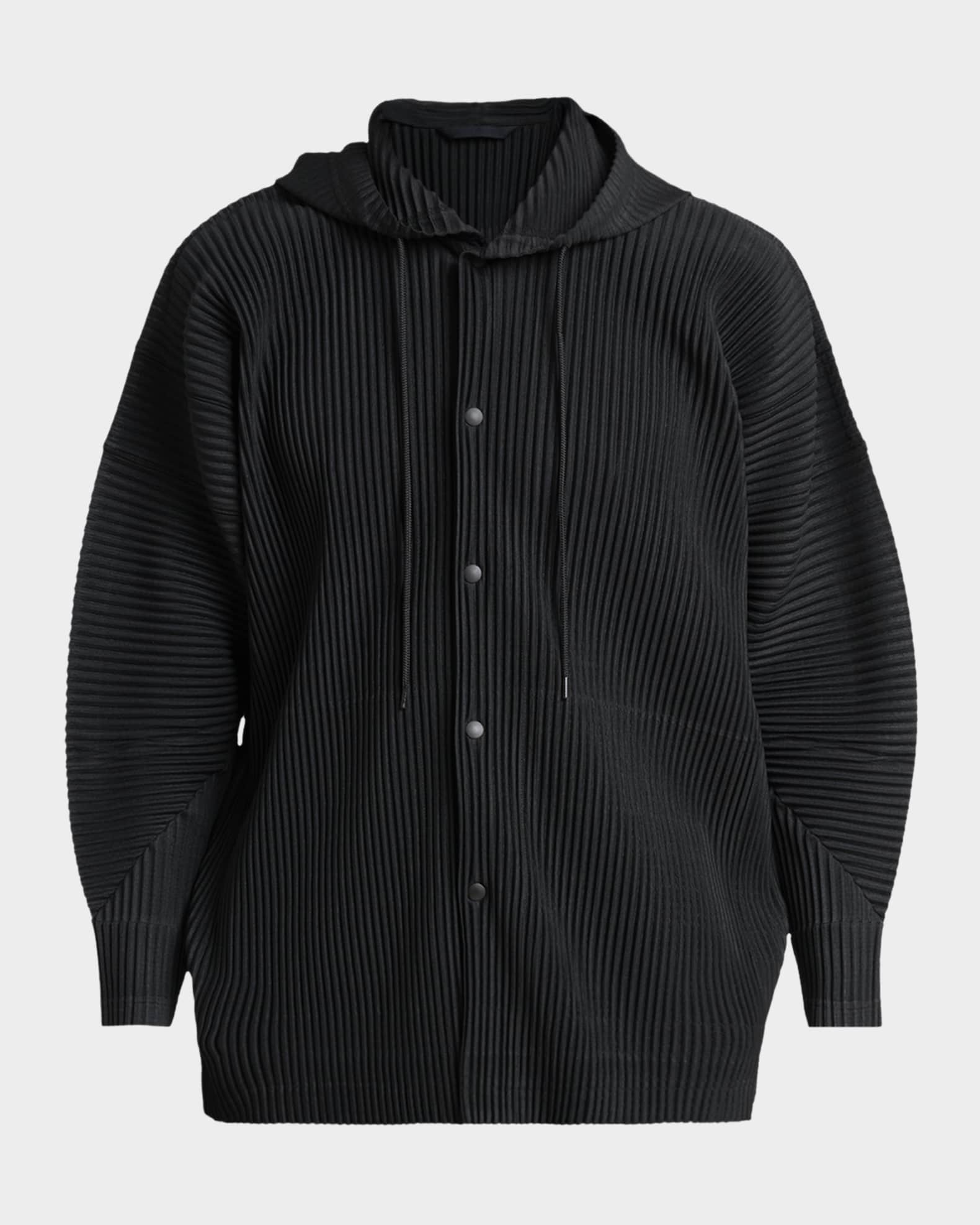 Homme Plisse Issey Miyake Men's Monthly Colors Pleated Snap-Front