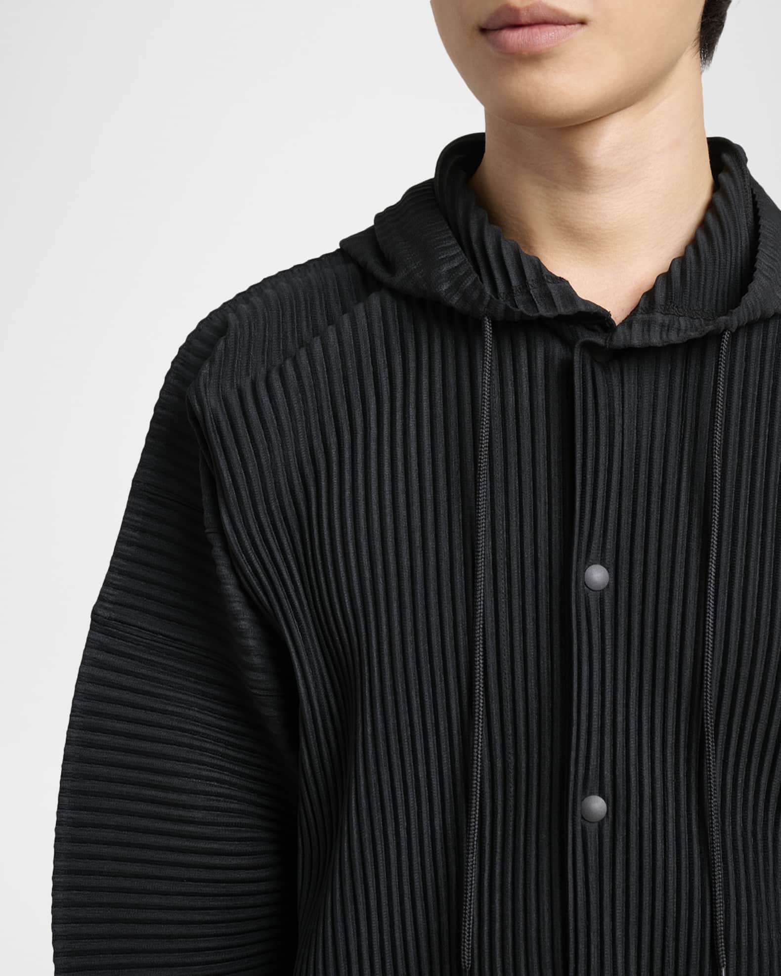 Homme Plisse Issey Miyake Men's Monthly Colors Pleated Snap-Front