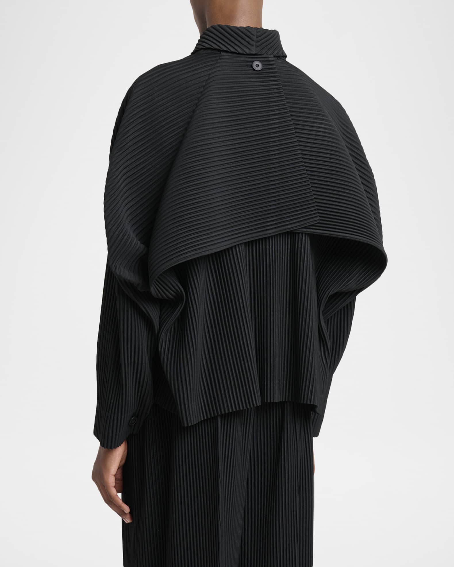Homme Plisse Issey Miyake Men's Pleated Button-Down Shirt | Neiman