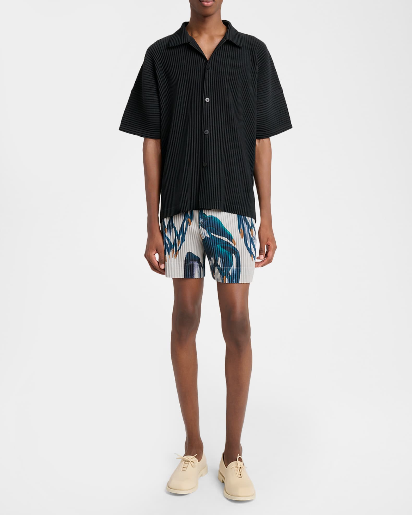 Homme Plisse Issey Miyake Men's Monthly Colors July Pleated Short