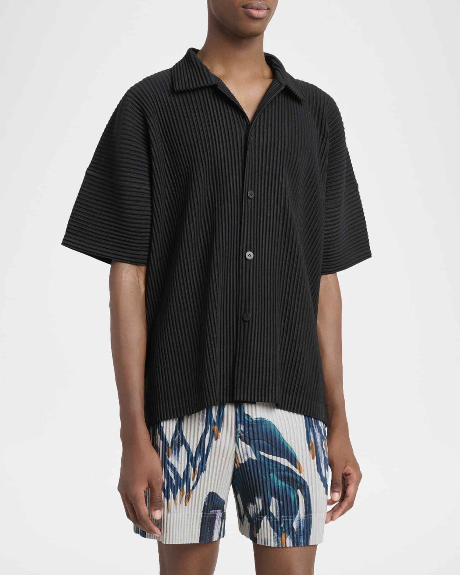 Homme Plisse Issey Miyake Men's Monthly Colors July Pleated Short
