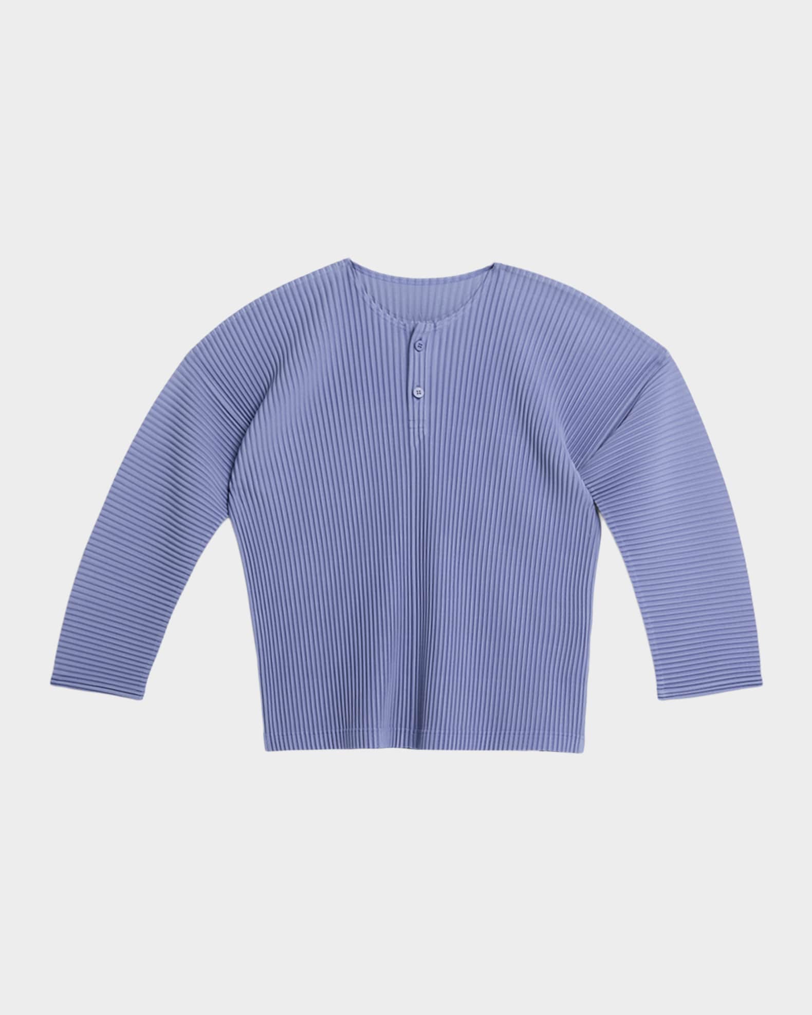 Homme Plisse Issey Miyake Men's Monthly Colors Pleated Long-Sleeve