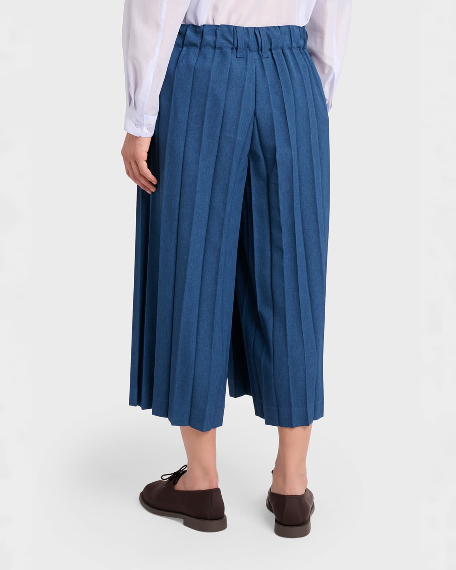22ss ISSEY MIYAKE ワイドパンツ ネイビー Homme Plisse Issey Miyake Men's Edge Ensemble Pleated Trousers