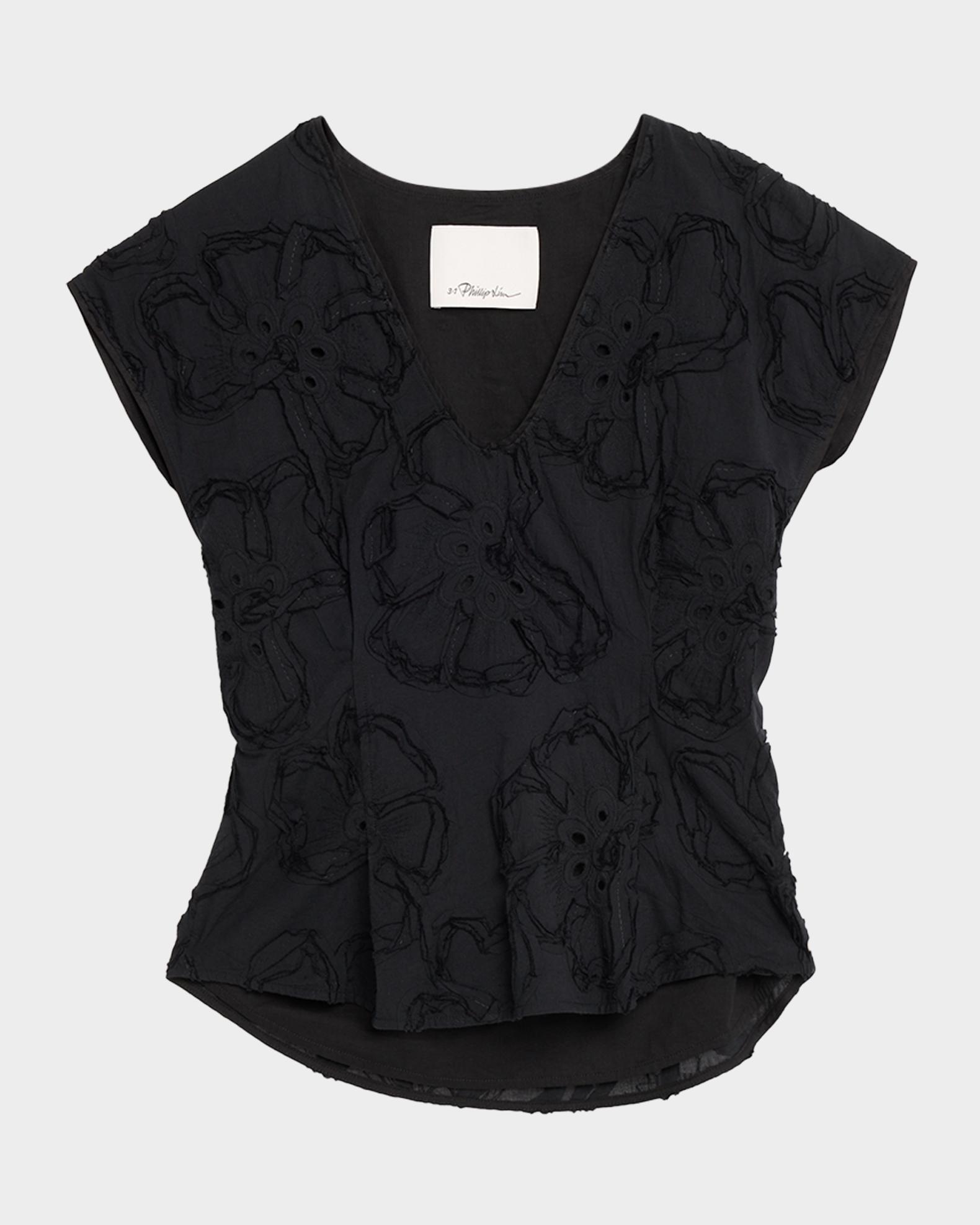 3.1 Phillip Lim Floral Embroidered Top | Neiman Marcus