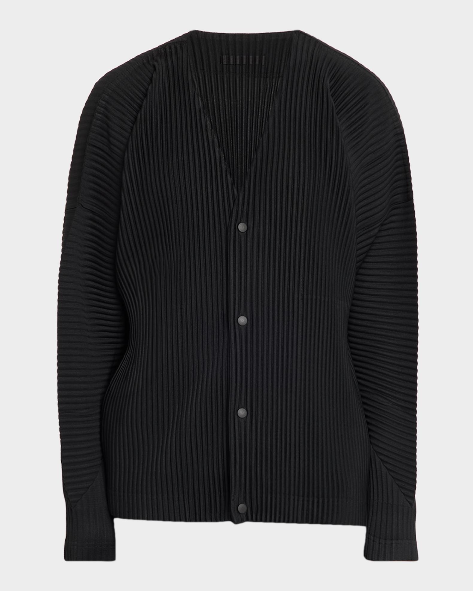 Homme Plissé Issey Miyake Men's Basics Pleated Cardigan | Neiman