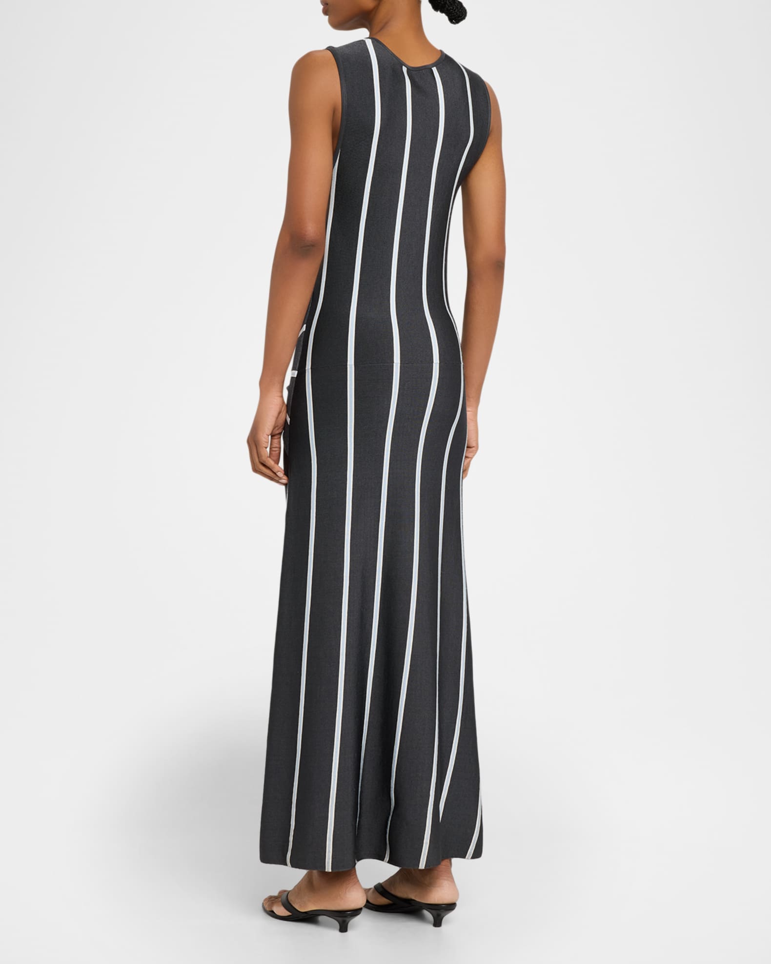 3.1 Phillip Lim Striped Knit Tie-Front Maxi Dress | Neiman Marcus