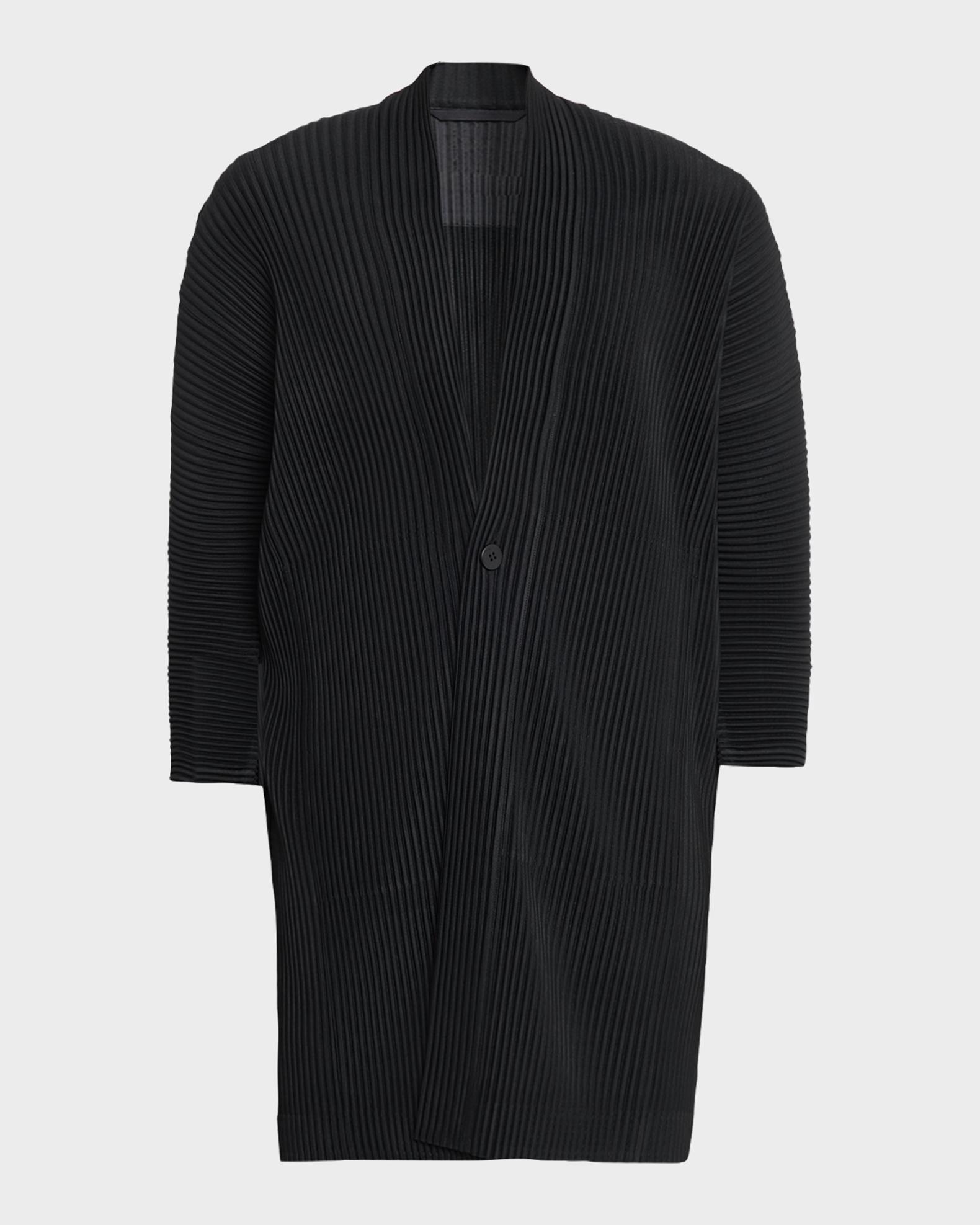 HOMME PLISSÉ ISSEY MIYAKE カーディガン ブラック Homme Plissé Issey Miyake Men's Monthly Colors Pleated Cardigan