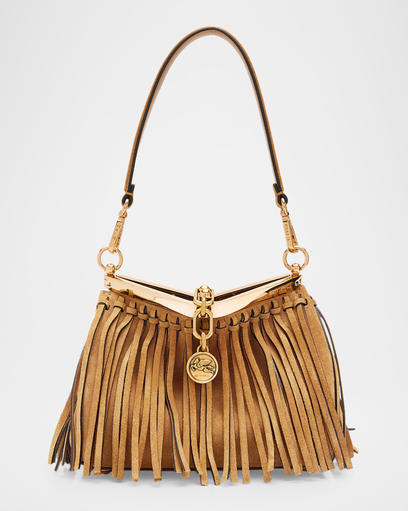 ショルダーバッグ Etro Triangle Studs Fringe Bag Etro Fringe Buckle Suede Shoulder Bag | Neiman Marcus