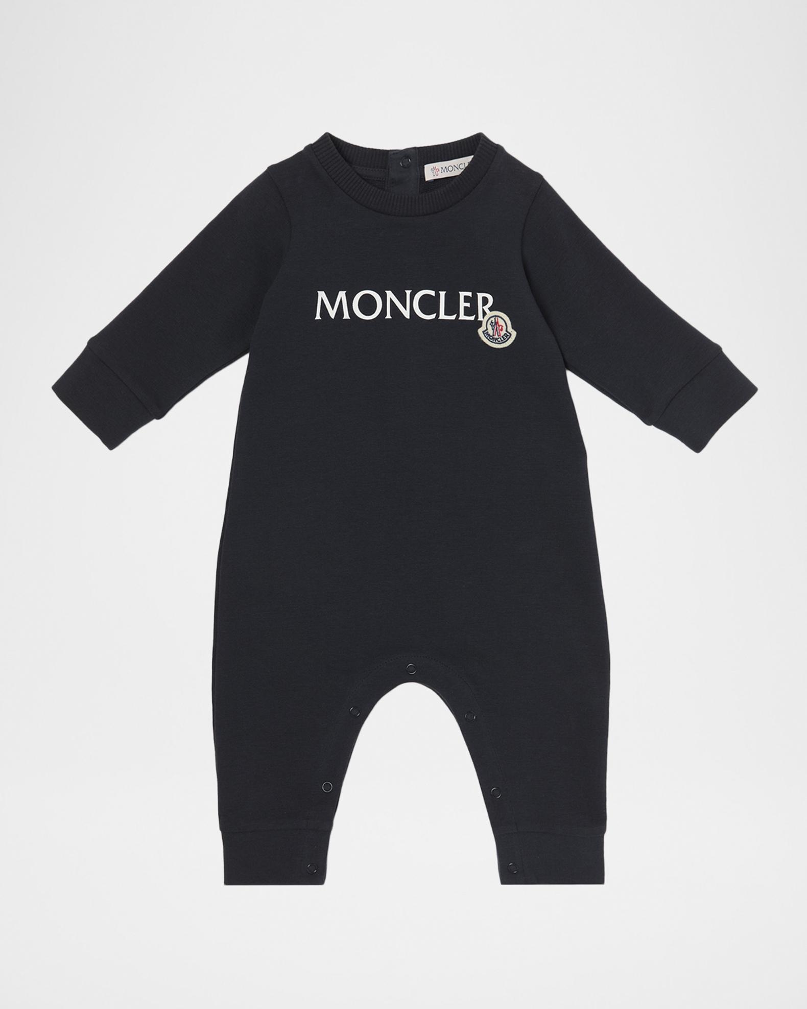 Moncler Boy's Logo Cotton Baby Grow Romper, Size 1M-18 | Neiman Marcus