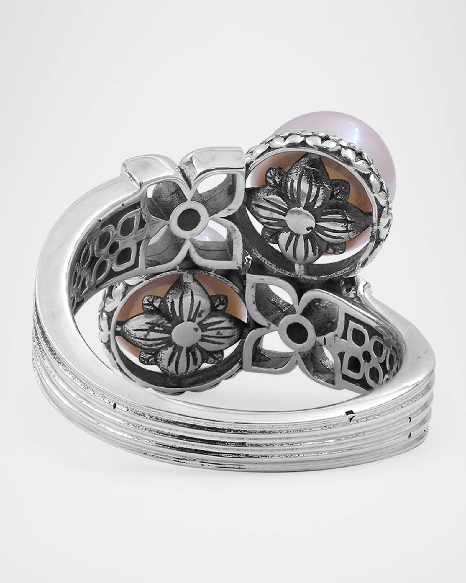 Stephen Dweck Pearl and Diamond Bypass Ring | Neiman Marcus