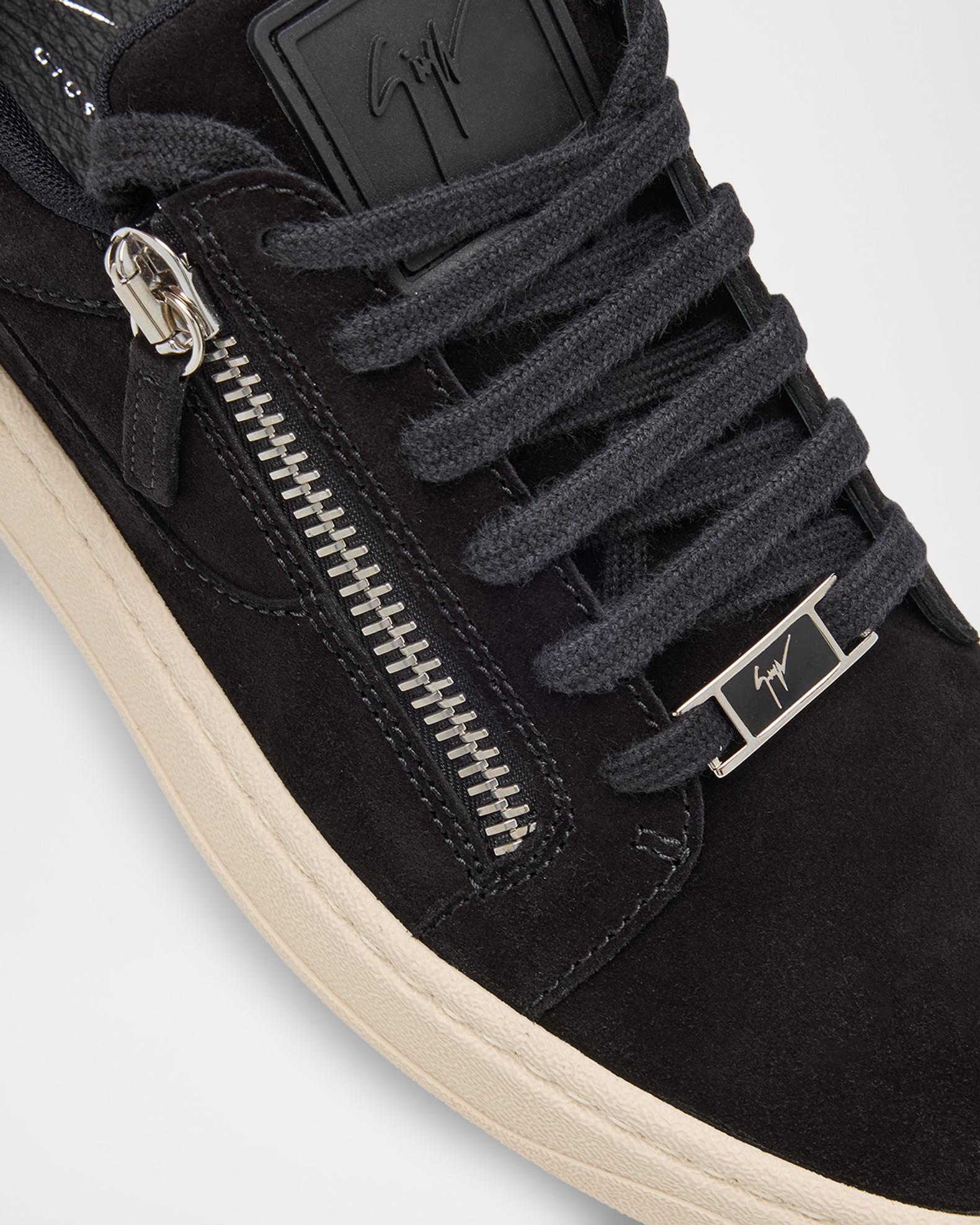 Giuseppe Zanotti Men's Double-Zip Suede Low-Top Sneakers | Neiman