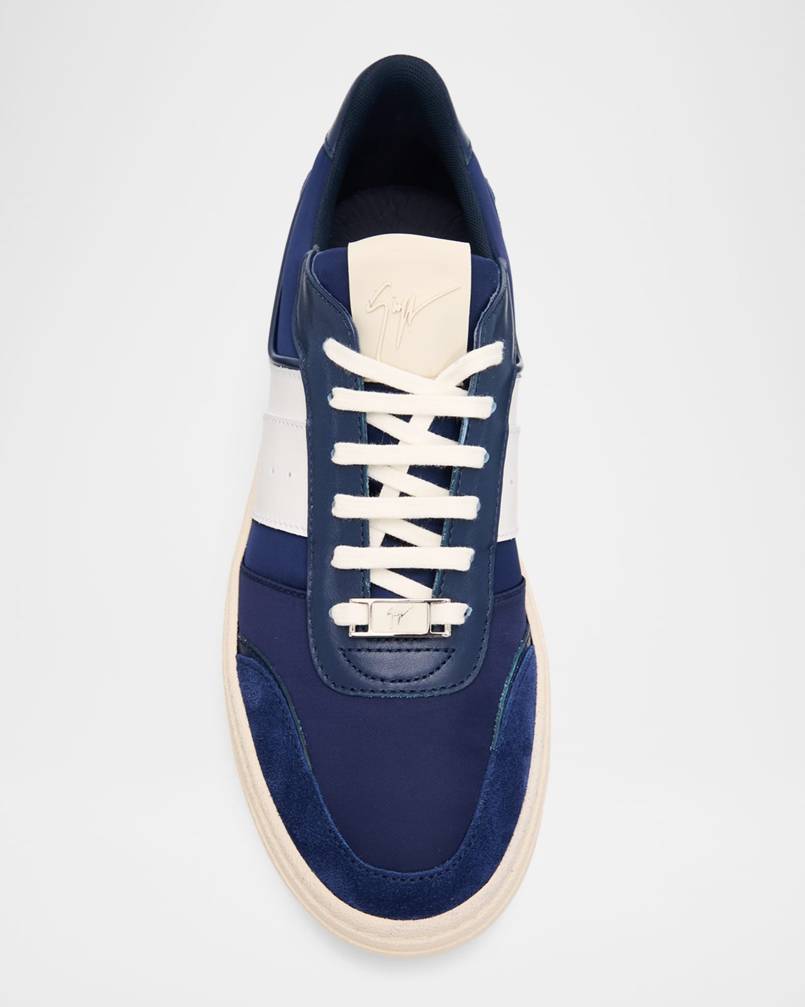 Giuseppe Zanotti Men's GZ-Nitro Leather & Suede Low-Top Sneakers