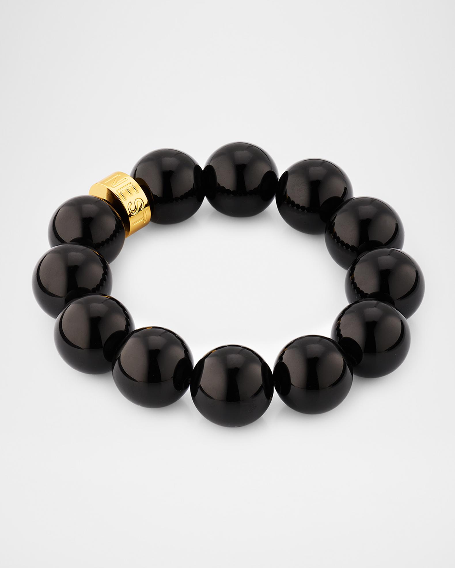 NEST Jewelry Black Onyx Statement Stretch Bracelet | Neiman Marcus