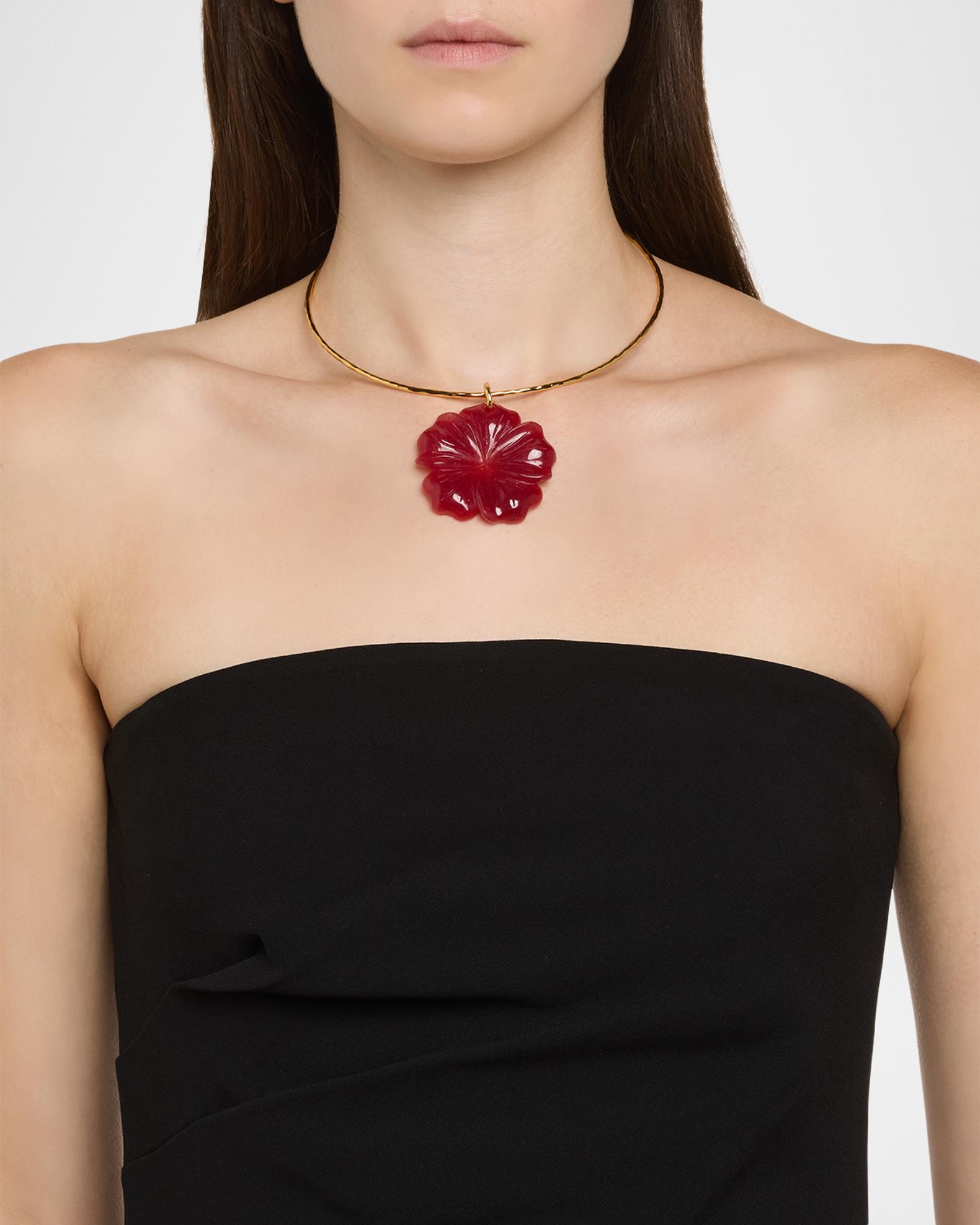 NEST Jewelry Ruby Quartz Flower Collar | Neiman Marcus