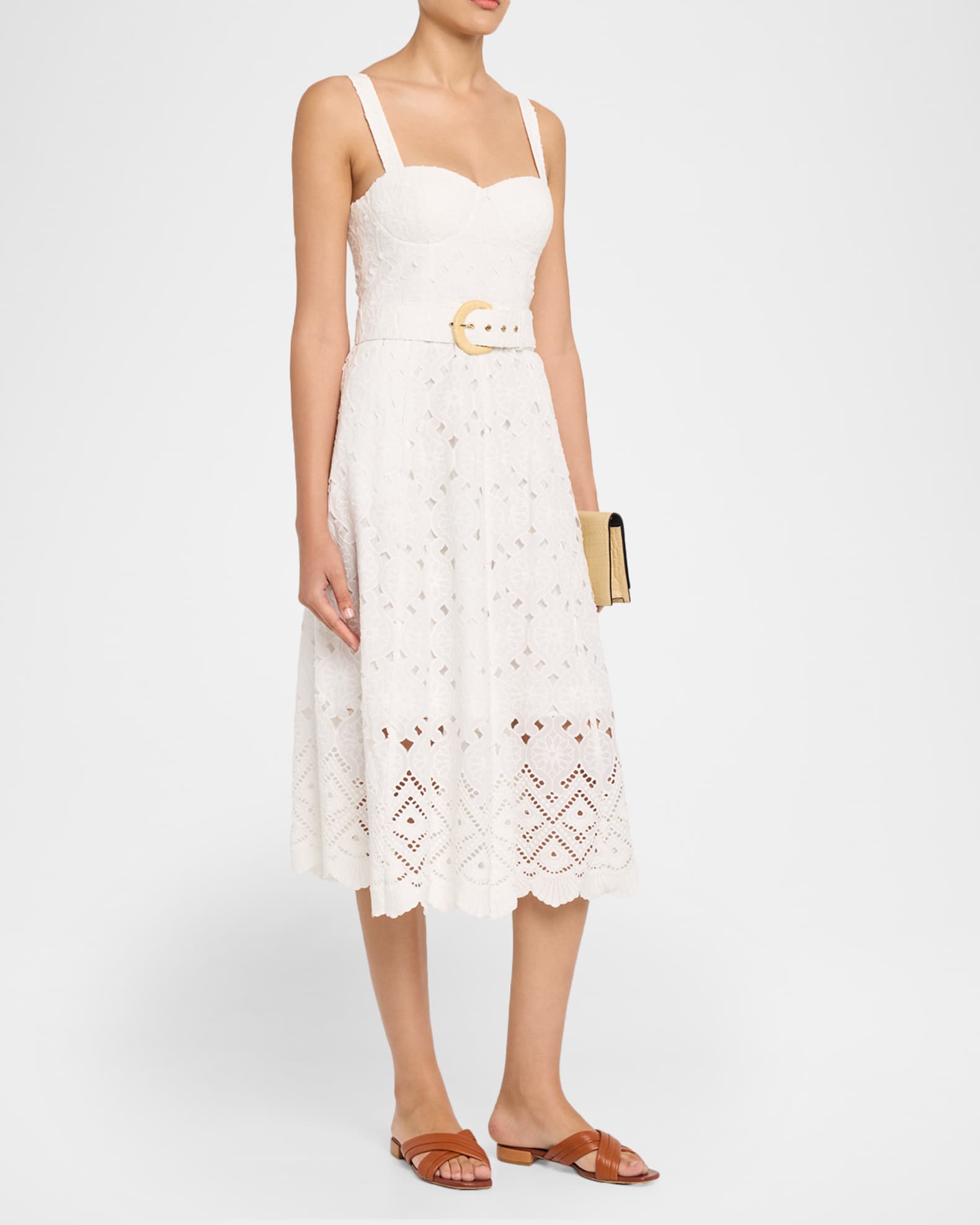 calypso midi dress Cara Cara Calypso Dress in White