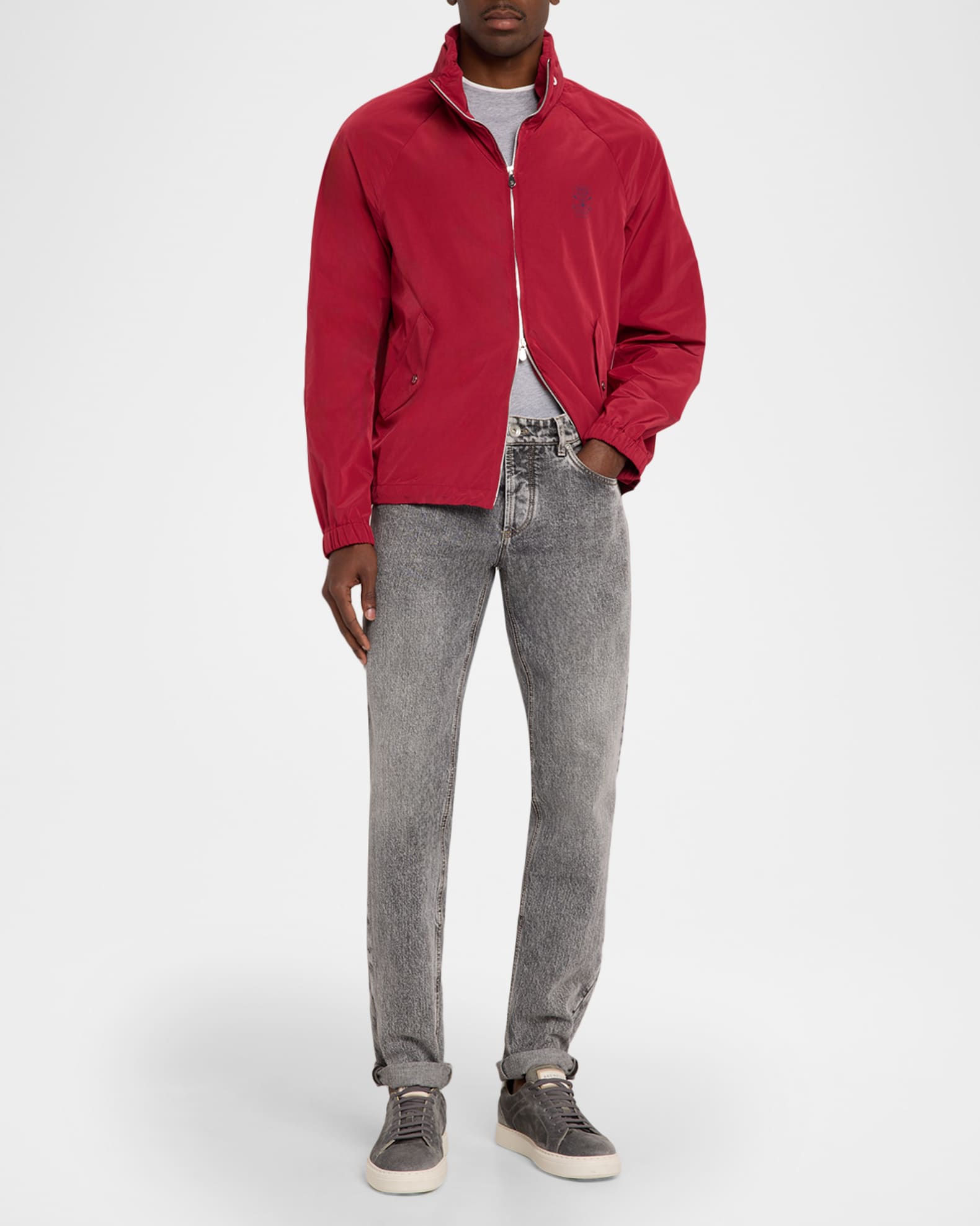 Brunello Cucinelli Men's Water-Resistant Full-Zip Jacket | Neiman