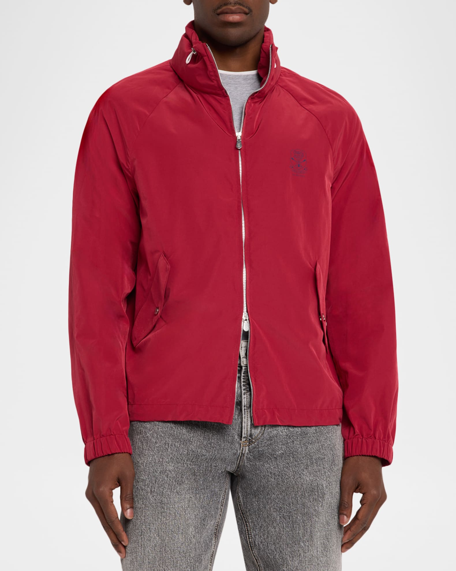フ*)様 Brunello Cucinelli スウィングトップ 50 Brunello Cucinelli Men's Water-Resistant Full-Zip Jacket | Neiman