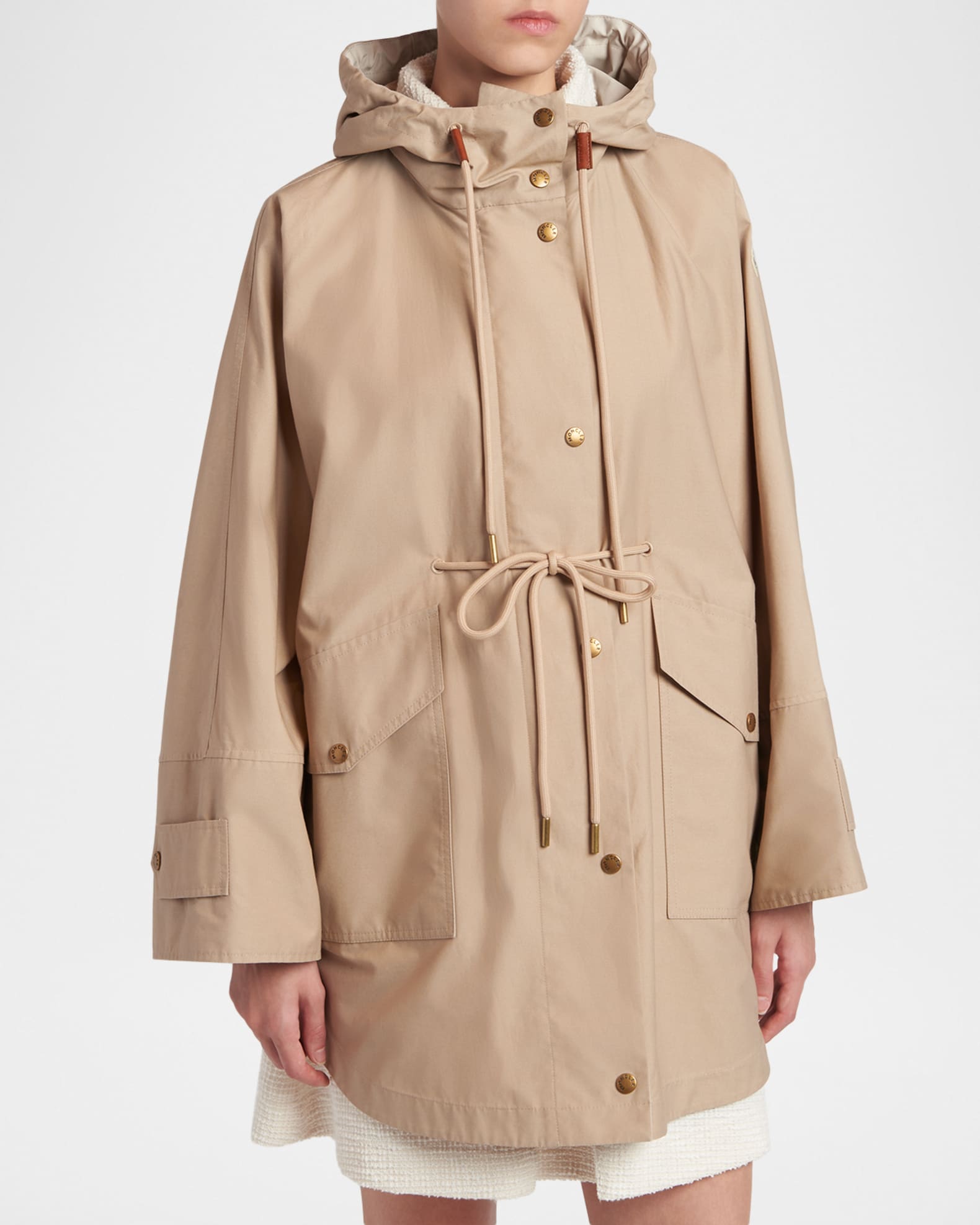 【23AW】Moncler Fragment FENNEL LONG PARKA Moncler Brunnera Oversized Hooded Long Parka | Neiman Marcus