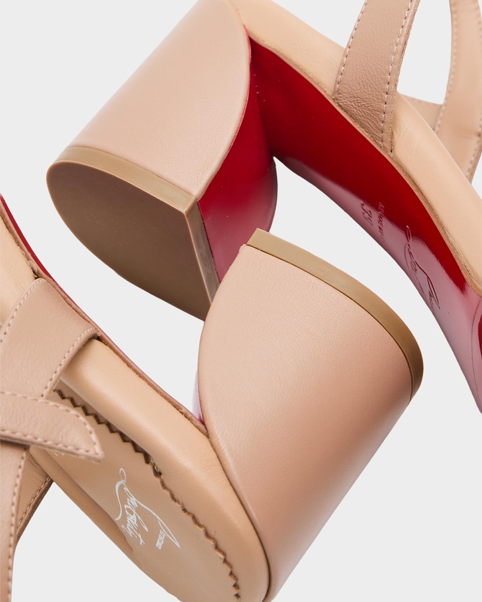 Christian Louboutin 55mm Jane Leather Ankle-Strap Sandals | Neiman