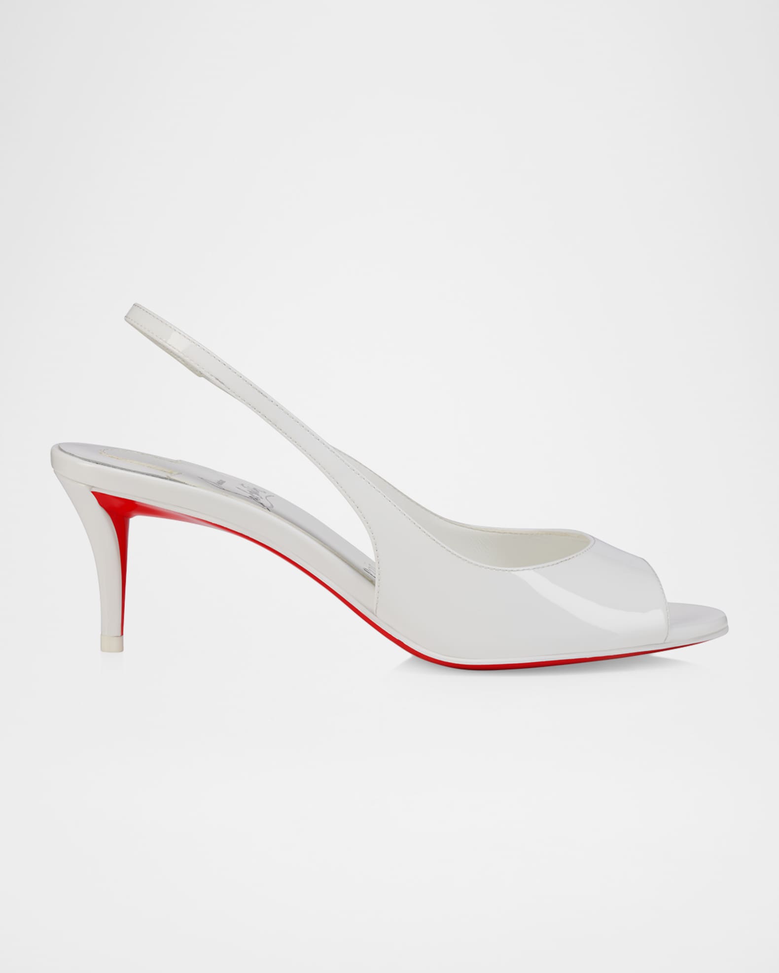 Christian Louboutin 60mm Sofia Z Patent Leather Slingback Pumps