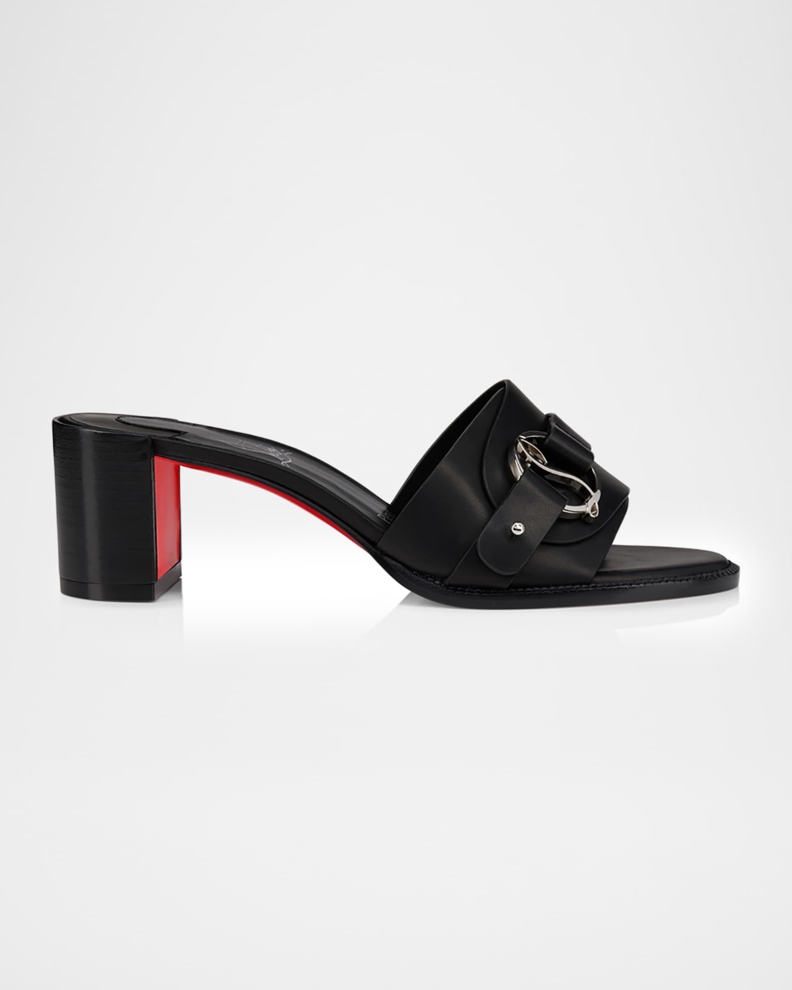 Christian Louboutin 55mm Her in Roma Leather Mules | Neiman Marcus