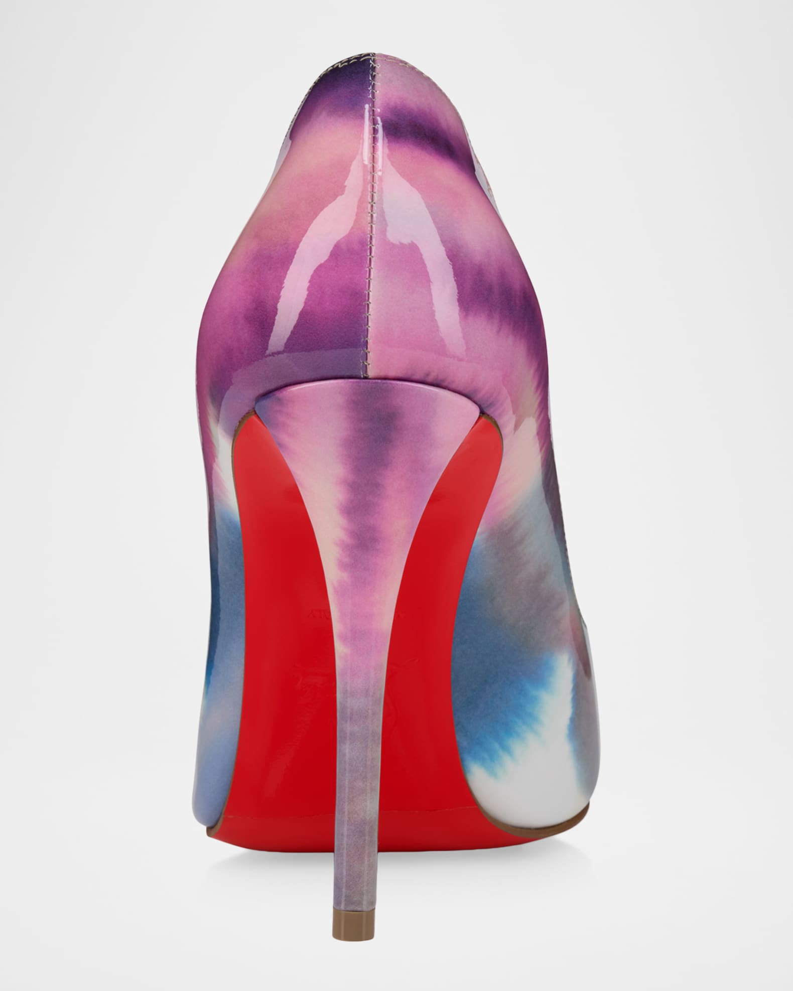 Christian Louboutin 100mm Miss Z Tie-Dye Patent Leather Pumps