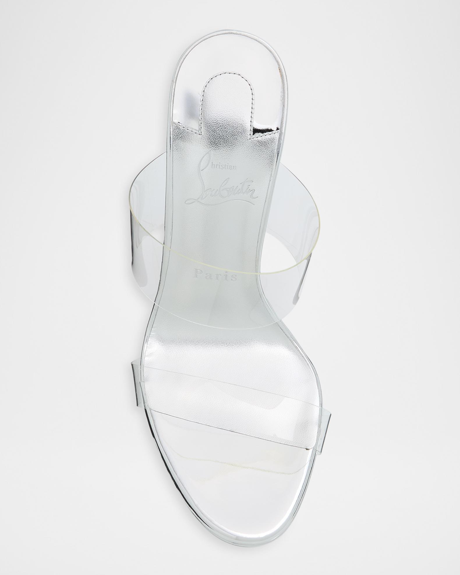 Christian Louboutin 150mm Just Nothing Metallic Leather Platform