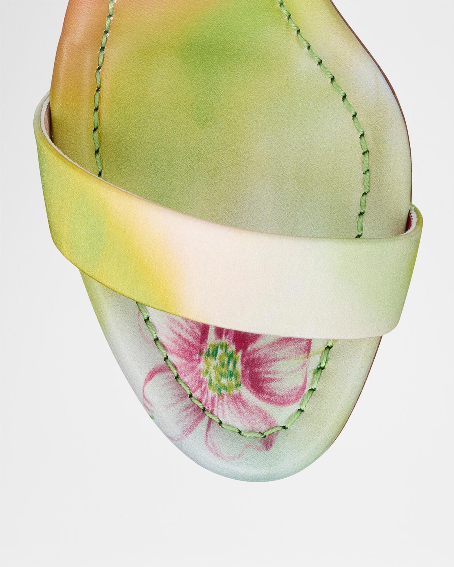 Christian Louboutin 85mm Jane Tie-Dye Satin Sandals | Neiman Marcus