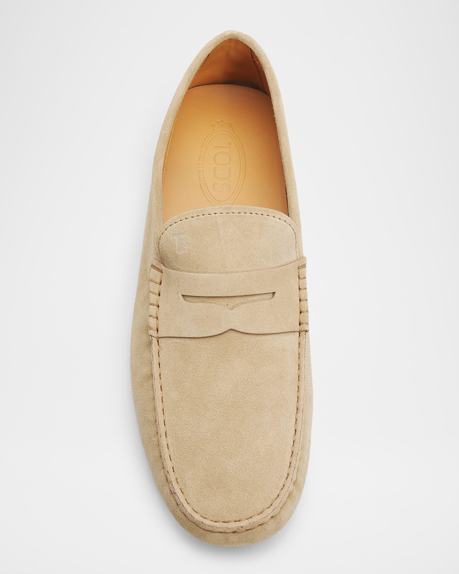 Tod's Men's Mocassino Gommino Suede Driving Shoes | Neiman Marcus