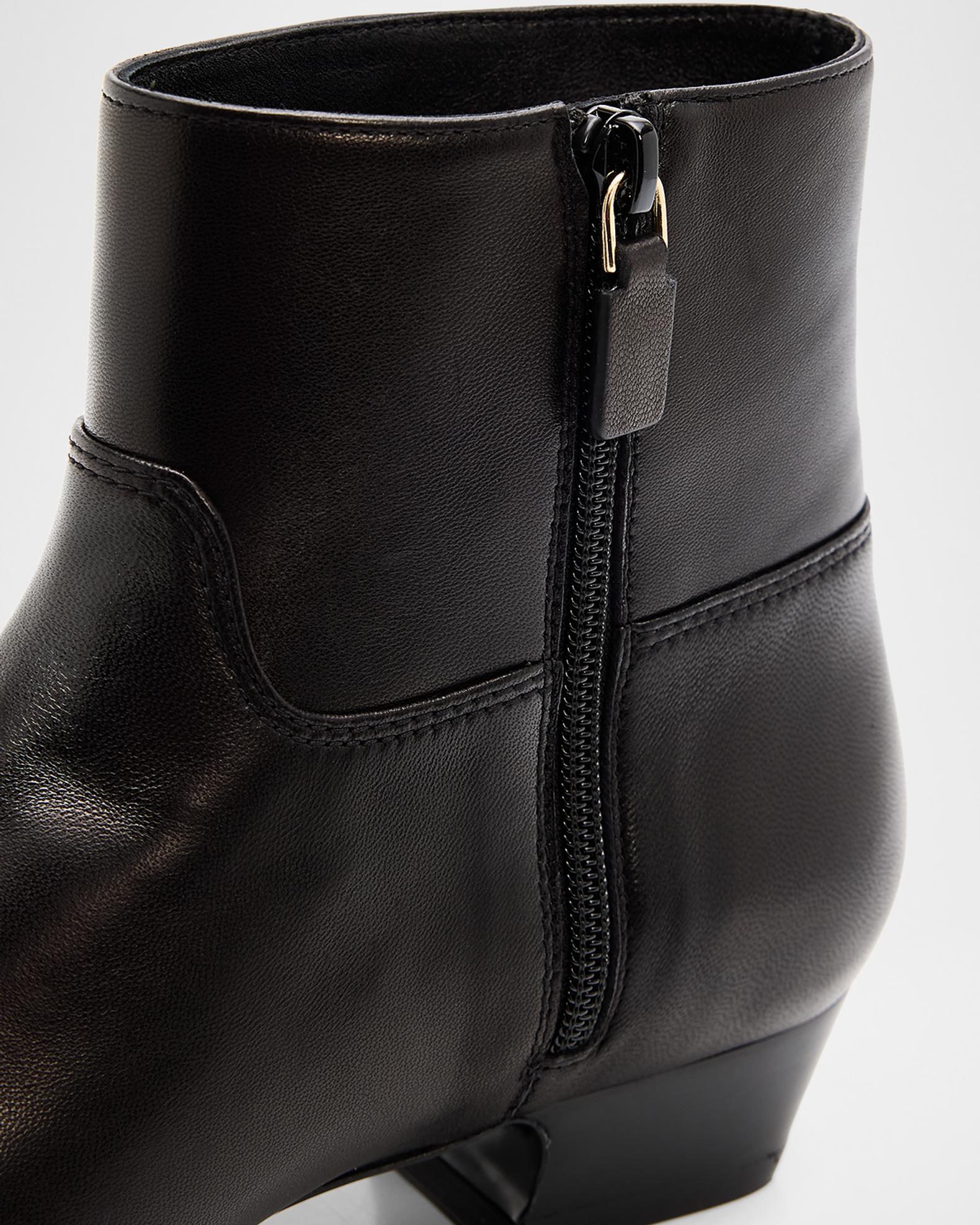 Stuart Weitzman Stassi Leather Zip Ankle Boots | Neiman Marcus